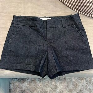 NWOT Calvin Klein Dark Denim Pleated Short